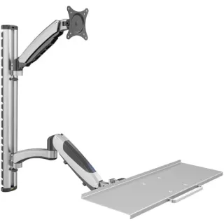 Digitus DA-90354, Wandhalterung (silber, Monitor- & Tastaturhalterung)