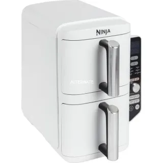 Ninja Double Stack XL 2-Ebenen Heißluftfritteuse SL400EUWH (weiß, 2.470 Watt, 2 Körbe je 4,75 Liter)