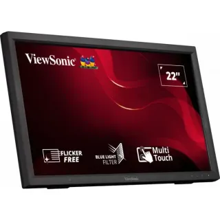 ViewSonic TD2223 Touchscreen, LED-Monitor (54.6 cm (21.5 Zoll), schwarz (matt), FullHD, TN, HDMI, DVI, VGA, USB-Hub)