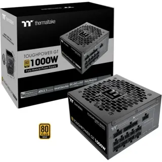 Thermaltake Toughpower GT 1000W, PC-Netzteil (schwarz, 1x 12-Pin High Power GPU, 5x PCIe, Kabelmanagement, 1000 Watt)