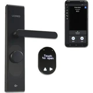 Shelly LOQED Smart Lock, elektronisches Türschloss (schwarz)