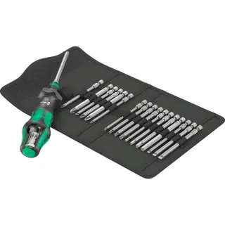 Wera Kraftform Kompakt Turbo 1, 19-teilig, Steckschlüssel (schwarz/grün)