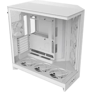 NZXT H9 Flow RGB+ , Tower-Gehäuse (weiß (matt), Temperd Glass x 2)