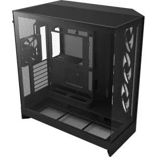 NZXT H9 Flow RGB , Tower-Gehäuse (schwarz (matt), Tempered Glass x 2)