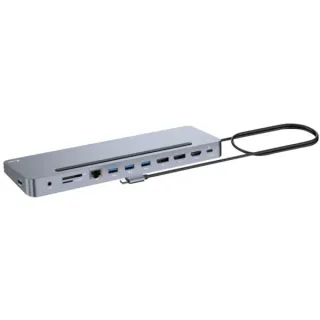 i-tec USB-C Metal Ergonomic Triple 4K Docking Station, Dockingstation (HDMI, DP, USB-C, PD)