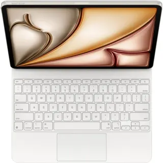 Apple Magic Keyboard für das 13" iPad Air (M3), Tastatur (weiß, US-Layout, Scherenmechanik)