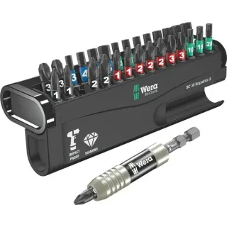 Wera Bit-Check 30 Impaktor 2, 1/4", 30-teilig, Bit-Satz (diamantbeschichtet, extrem belastbar)