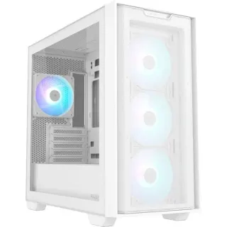 ASUS A21 PLUS TG ARGB , Tower-Gehäuse (weiß, Tempered Glass)