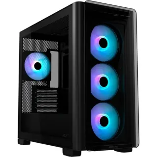 ASUS A23 PLUS TG ARGB , Tower-Gehäuse (schwarz, Tempered Glass)