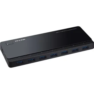 TP-Link 7-Port-USB-3.0-Hub mit 2 Ladeports (UH720), USB-Hub (schwarz, inkl. Netzadapter)