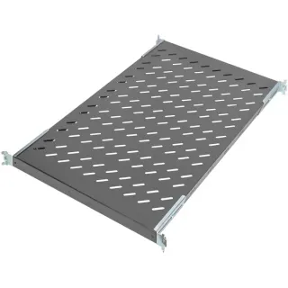 Digitus Fachboden zum Festeinbau in 483 mm (19")-Schränke (schwarz, 1 Höheneinheit)