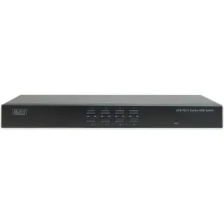 Digitus KVM Switch USB/PS2 8port, KVM-Switch (schwarz)