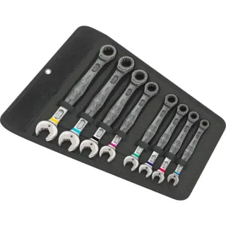 Wera 6000 Joker 8 Imperial Set 1, 8-teilig, Schraubenschlüssel (Ringratschenschlüssel mit Haltefunktion, zöllig)