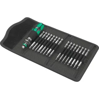 Wera Kraftform Kompakt 60 KK, 17-teilig, Steckschlüssel (schwarz/grün, Kugelkopf-Bits)