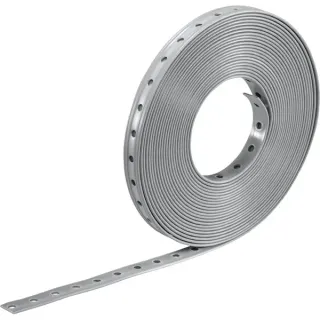 Bosch Professional PRO FMS-19 Lochband, 10 Stück, Kabelführung (hellgrau, 10 Meter x 19mm)