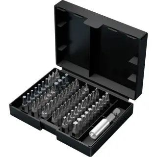 Wera Bit-Safe 61 Universal 3, 61-teilig, Bit-Satz (schwarz/grün, inkl. Bit-Halter, 1/4")