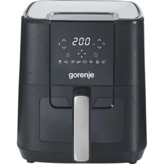 gorenje Heißluftfritteuse AF1350DWB (schwarz, 1.350 Watt, Korb 5,4 Liter, mit Sichtfenster)