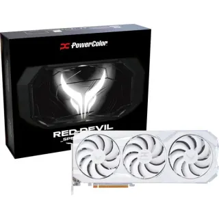 PowerColor Radeon RX 9070 XT Red Devil 16GB OC WHITE, Grafikkarte (weiß, RDNA4, GDDR6, 3x DisplayPort, 1x HDMI 2.1)