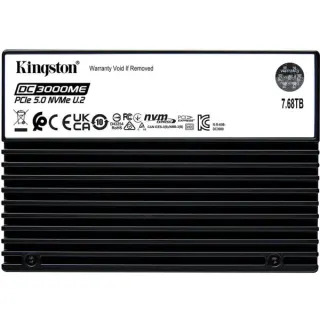 Kingston DC3000ME 7860 GB, SSD (PCIe NVMe Gen5 x4 U.2, 2,5", AES-Verschlüsselung)
