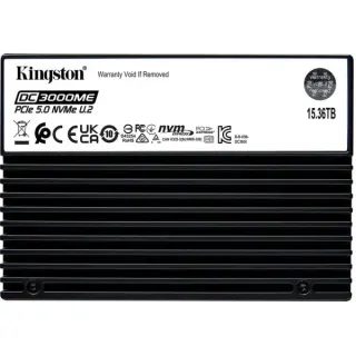 Kingston DC3000ME 15360 GB, SSD (PCIe NVMe Gen5 x4 U.2, 2,5", AES-Verschlüsselung)