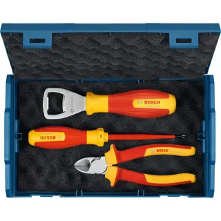 Bosch Professional PRO Handwerkzeug-Set in L-BOXX Mini, 3-teilig (blau)