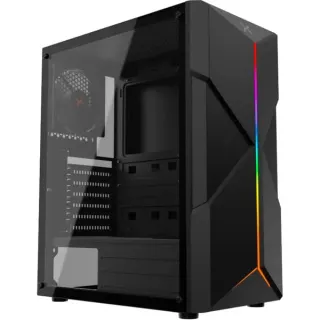 Krux Astral, Tower-Gehäuse (schwarz, Tempered Glass)
