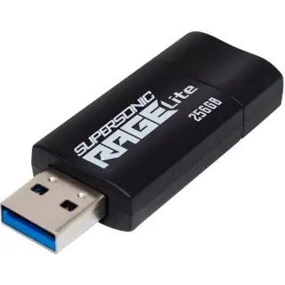 Patriot Supersonic Rage Lite 256 GB, USB-Stick (schwarz/blau, USB-A 3.2 Gen 1)
