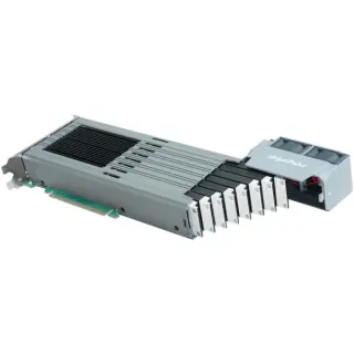 HighPoint Rocket 1749E PCIe Gen 4x16 to 8-E1.S x4 NVMe Switch, Schnittstellenkarte