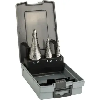 Bosch Professional HSS-Stufenbohrer-Satz, Ø 4mm - Ø 30mm (3-teilig)