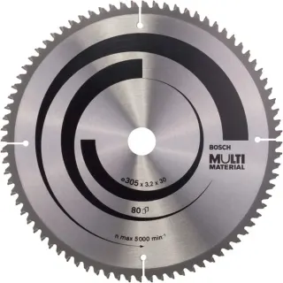 Bosch Professional PRO Multi Material Kreissägeblatt, Ø 305mm, 80Z (Bohrung 30mm, für Kapp- & Gehrungssägen)