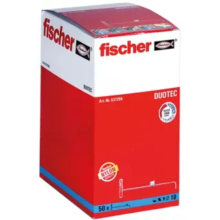 fischer Kippdübel DUOTEC 10 (hellgrau/rot, 50 Stück)
