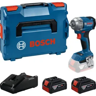 Bosch Professional Akku-Schlagschrauber GDS 18V-350 Professional, 18Volt (blau, 2x Li-Ion Akku 4,0Ah, in L-BOXX)