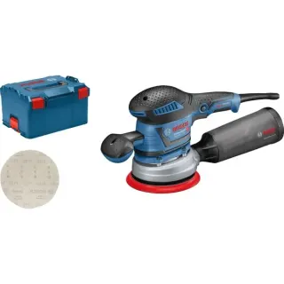 Bosch Professional Exzenterschleifer GEX 40-150 Professional (blau/schwarz, 400 Watt, L-BOXX)