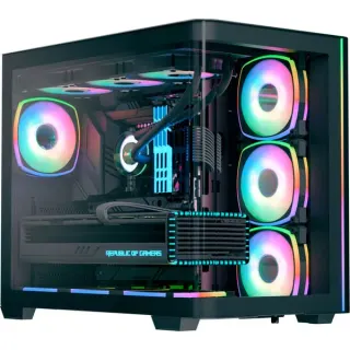 Aerocool P500C EVO-G-BK-v1, Tower-Gehäuse (schwarz, Tempered Glass x 2)