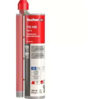 fischer Highbond-Spezialmörtel FIS HB 360 S (grau, 1 Kartusche mit 360ml, für Highbond-Ankerstangen FHB II-A)