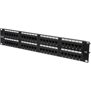 Digitus Patchpanel DN-91648U (schwarz, 19", Cat.6 UTP)
