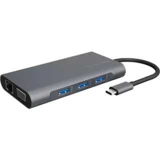 ICY BOX IB-DK4040-CPD, Dockingstation (grau, USB-C, HDMI, VGA, SD)