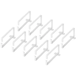 Digitus Kabelführungsbügel / Kabelmanagement-Ringe für 483 mm (19")-Schränke (grau, RAL 7035, 3 HE, 10 Stück)