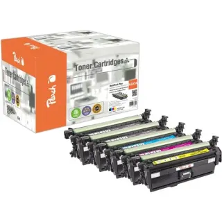 Peach Toner Spar Pack Plus 112237 (kompatibel zu HP No. 307A (CE740A2, CE741A, CE742A, CE743A))