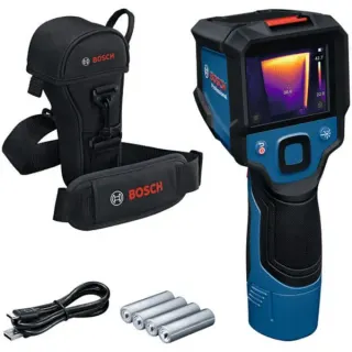 Bosch Professional Akku-Wärmebildkamera GTC 12V-450-13 Professional, Thermodetektor (blau/schwarz, ohne Akku und Ladegerät, in Werkzeugtasche)