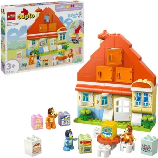 LEGO 10459 DUPLO Bluey Blueys Familienhaus mit Memory-Spiel, Konstruktionsspielzeug