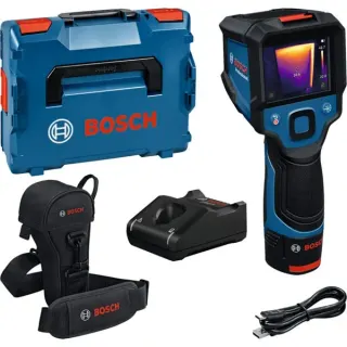 Bosch Professional Akku-Wärmebildkamera GTC 12V-450-13 Professional, Thermodetektor (blau/schwarz, Li-Ionen Akku 2,0Ah, in L-BOXX)