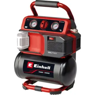 EINHELL Power X-Change Akku-Kompressor TE-AC 18/75 Li OF-Solo, 18Volt (schwarz/rot, ohne Akku und Ladegerät)