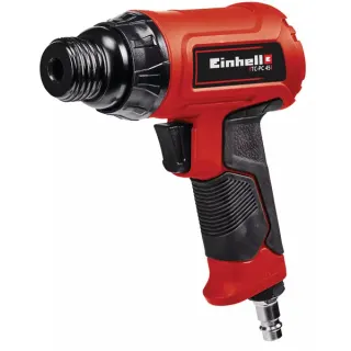 EINHELL Druckluft-Meißelhammer TC-PC 45 Set (rot/schwarz, mit 4-teiligem Meißel-Set, Nadel-Entroster)