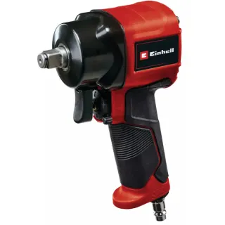 EINHELL Druckluft-Schlagschrauber TC-PW 610 Compact (schwarz/rot, Lösemoment 610 Nm, 1/2", inkl. 3 Stecknüsse, Koffer)