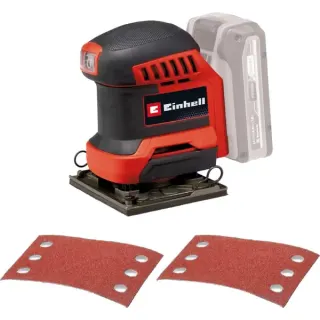 EINHELL Power X-Change Akku-Faust-Schwingschleifer TE-OS 18/113 Li-Solo, 18Volt (rot/schwarz, ohne Akku und Ladegerät)