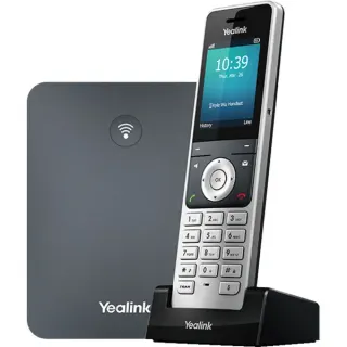 Yealink W76P, VoIP-Telefon (schwarz/silber, Basisstation mit Mobilteil)