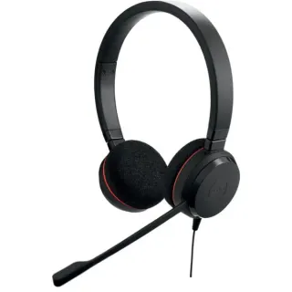 Jabra Evolve 20, Headset (schwarz, Microsoft Teams-Version, USB-C und USB-A, Stereo)