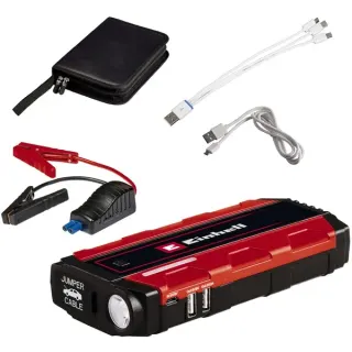 EINHELL Jump-Start Powerbank CE-JS 8 (rot/schwarz, Starthilfe für Benziner)