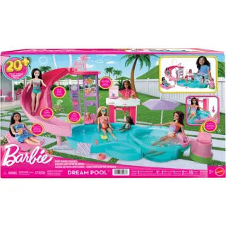 Mattel Barbie Traumpool Spielset, Spielgebäude